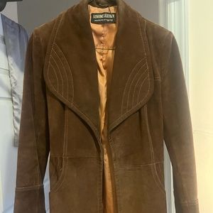 70's Brown Suede Leather Jacket